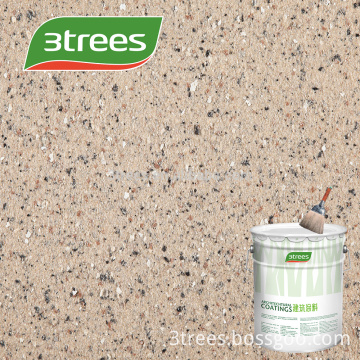 3TREES Excellent Performance U.V. Resistant Special Rock Chip Granite Stone Paint/Coating